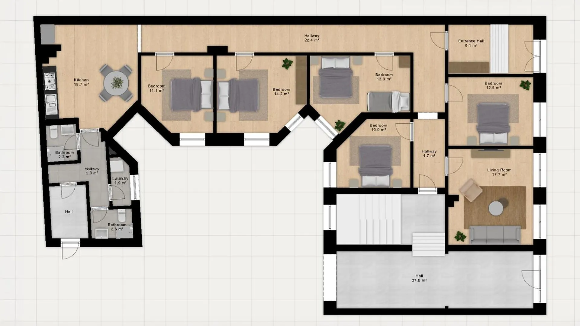 Sanders Noble - Fantastic 4-Bdr Apt In The Capital Copenhagen 0*,  Denmark